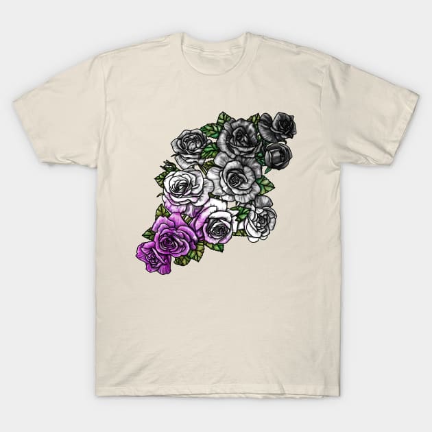 Ace Roses Abundant T-Shirt by Art by Veya